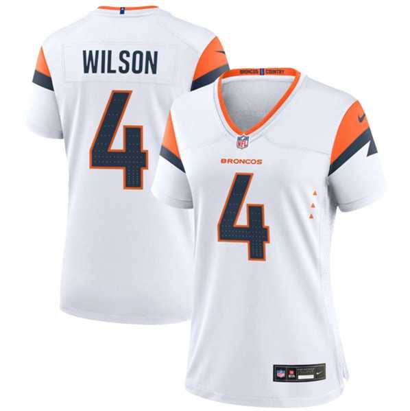 Women's Denver Broncos #4 Zach Wilson White 2024 Stitched Jersey Dzhi,We sell and wholesale Women's Denver Broncos #4 Zach Wilson White 2024 Stitched Jersey Dzhi on line form chian!